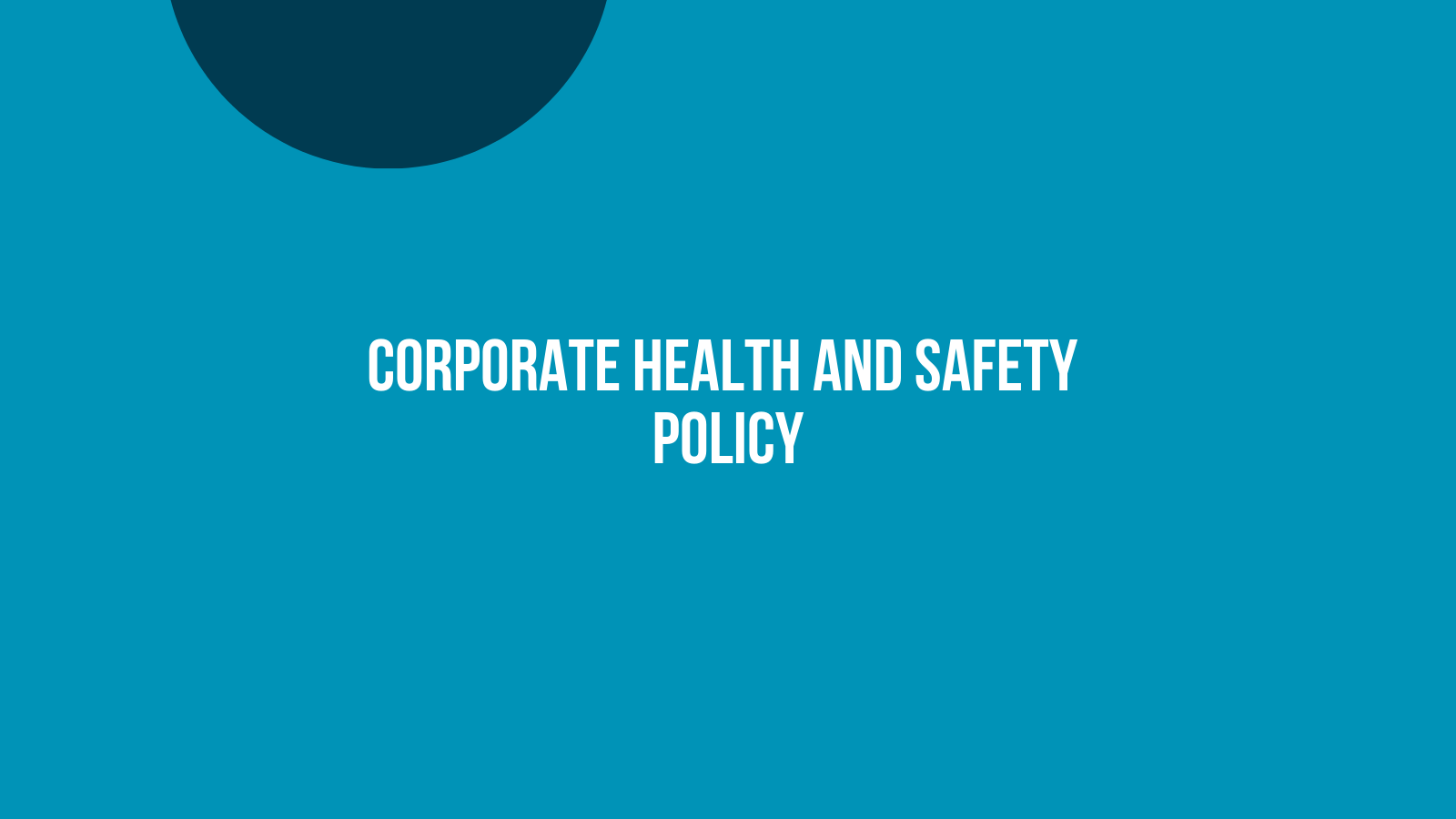Corporate Health and Safety