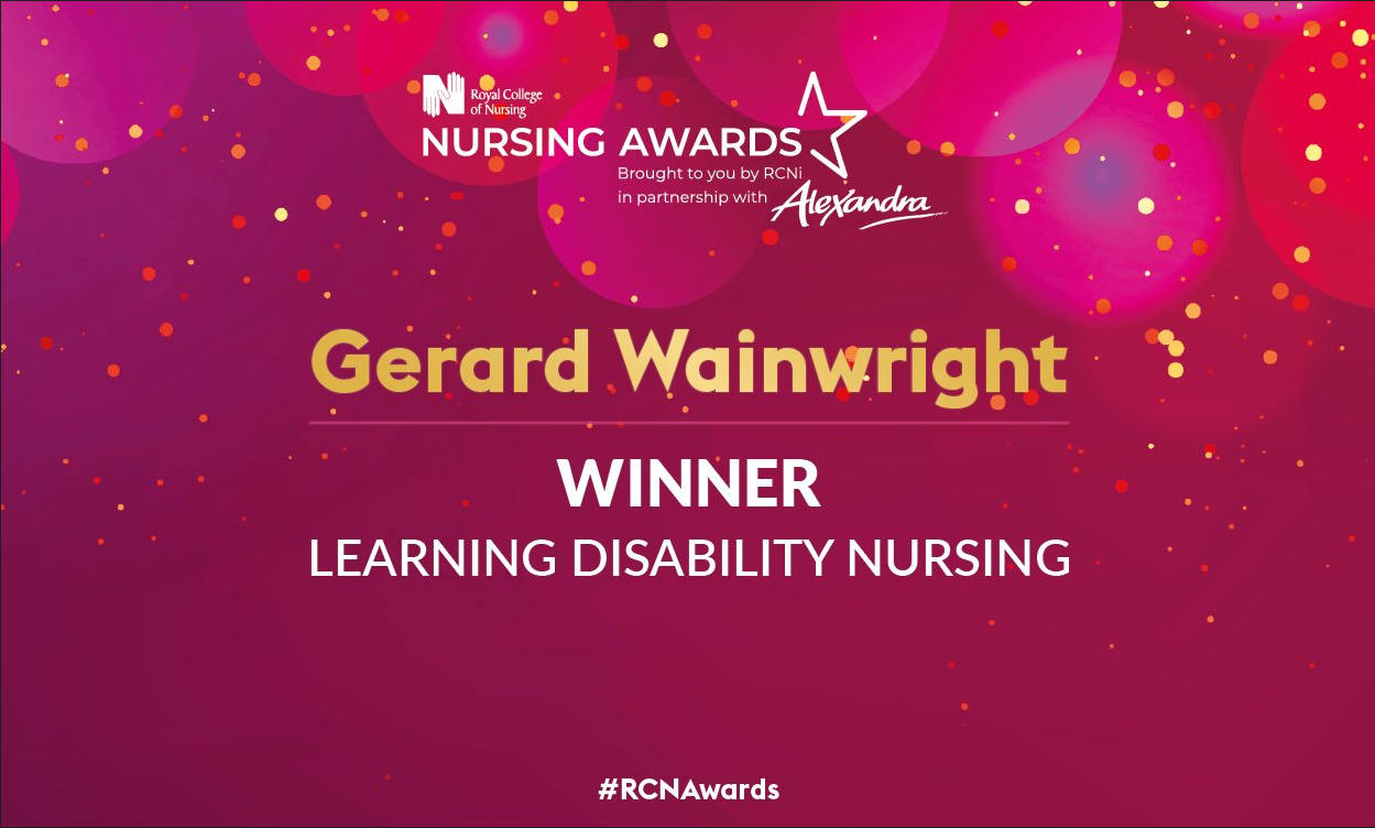 Gerard Wins Learning Disability Nurse of the Year