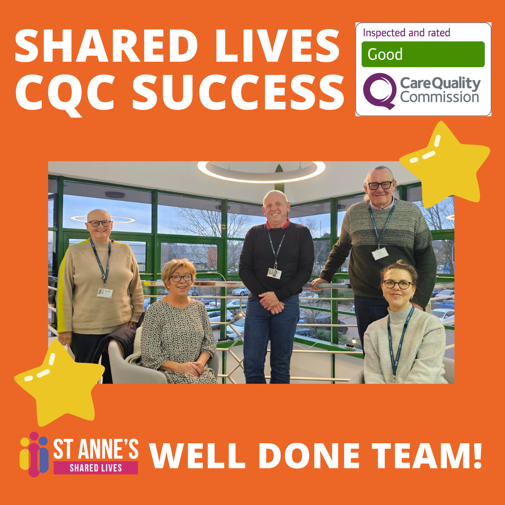 Celebrating our Shared Lives Service CQC Success