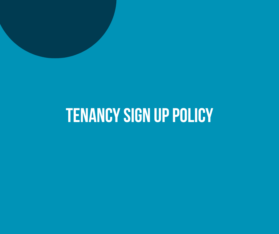 Tenancy Sign Up Policy