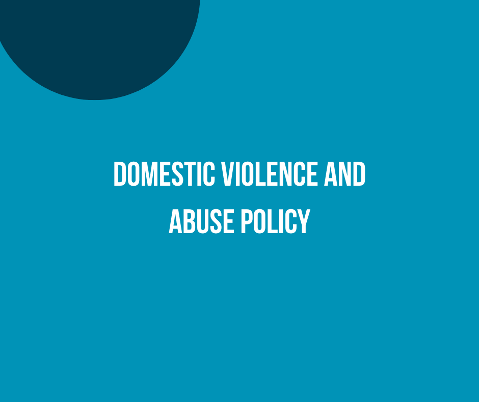 Domestic Violence and Abuse Policy